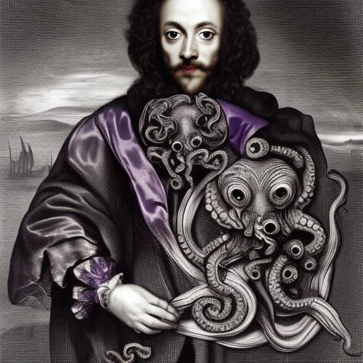 Octopus Lord in Dark Gothic Style