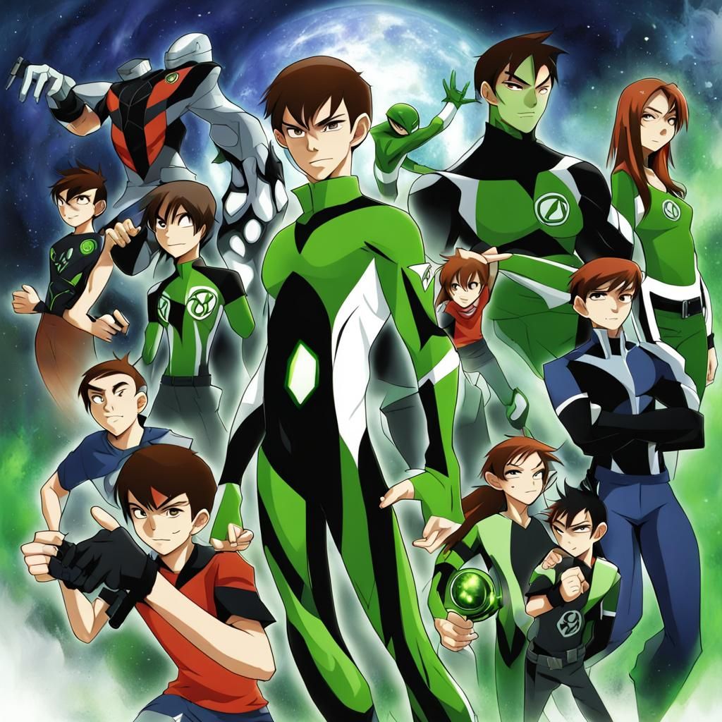 Ben 10 Alien Force in Anime Style