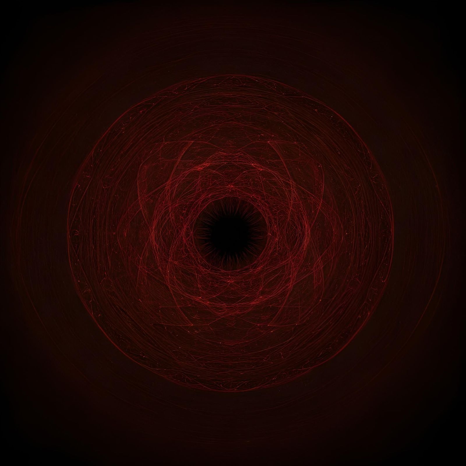 Corrupted Visualization of Evolving Red Patterns