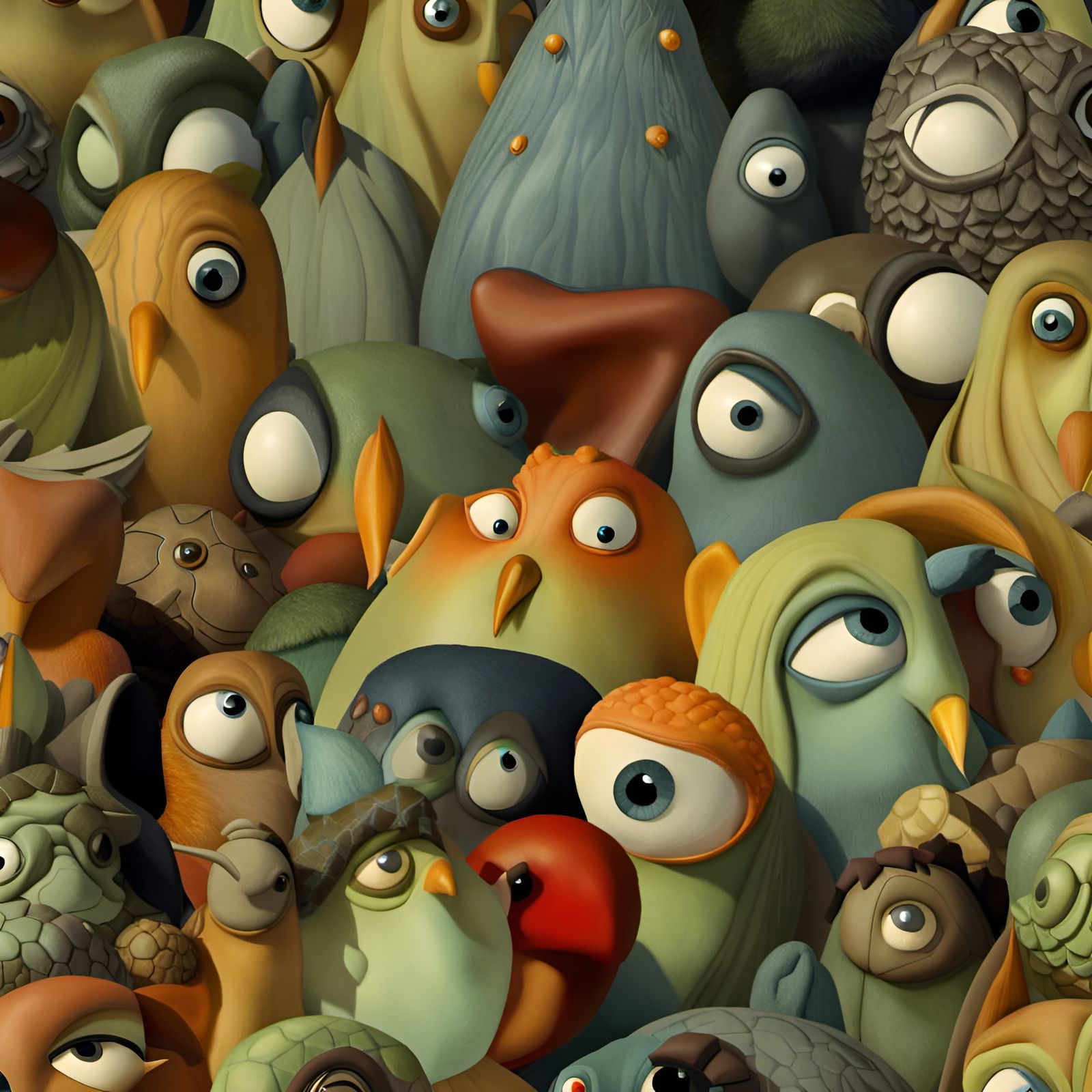 Surreal Rock Singers with Magical Particles