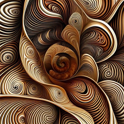 Junji Ito Inspired Fibonacci Spiral with Zentangle