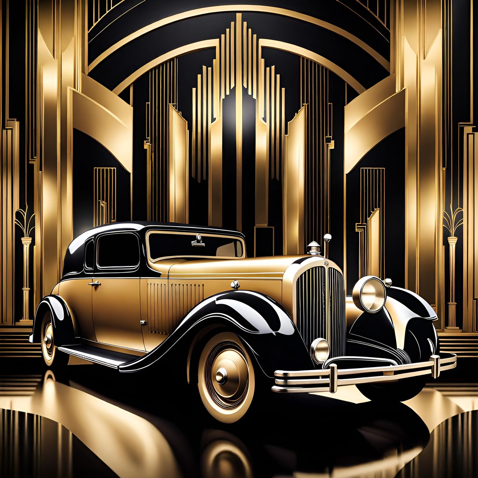 Roaring Twenties in Art Deco Style