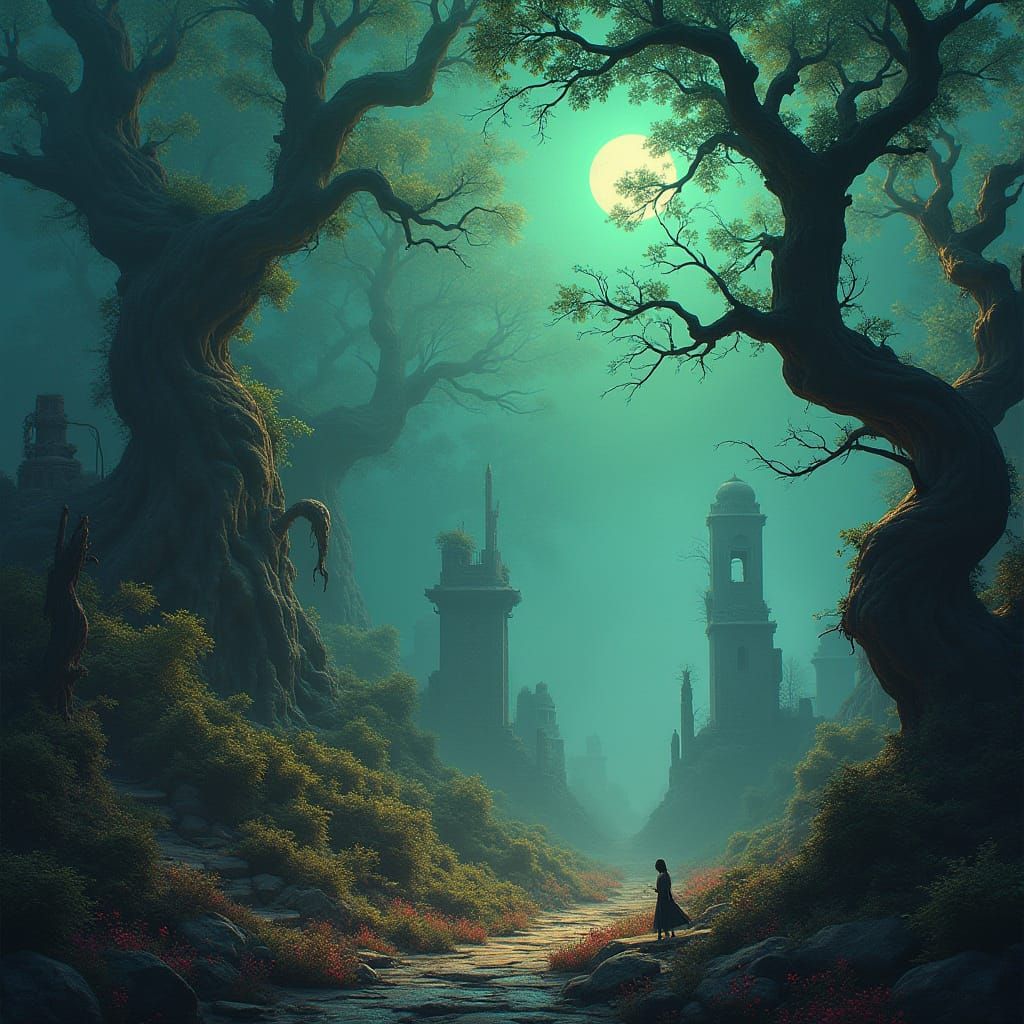 Ethereal Fantasy Realm in 8k Matte Painting