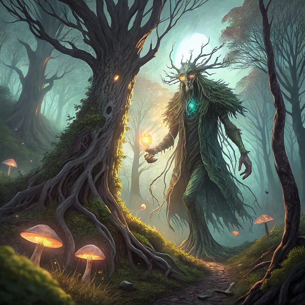 Eldritch Beauty Reigns in a Mysterious Forest Landscape