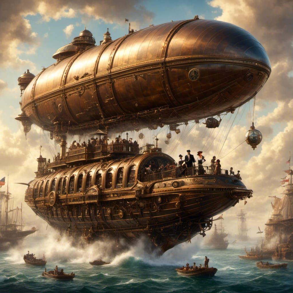 Steampunk Zeppelin Voyage with Duke and Duchess