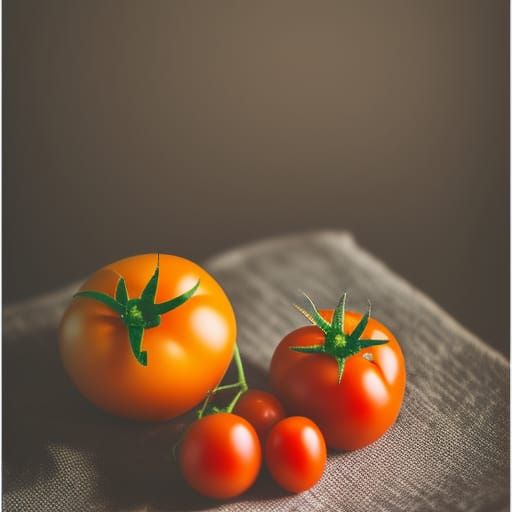 Tomato in Professional Photography Style