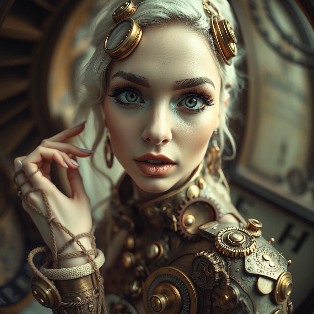 Enigmatic Steampunk Siren