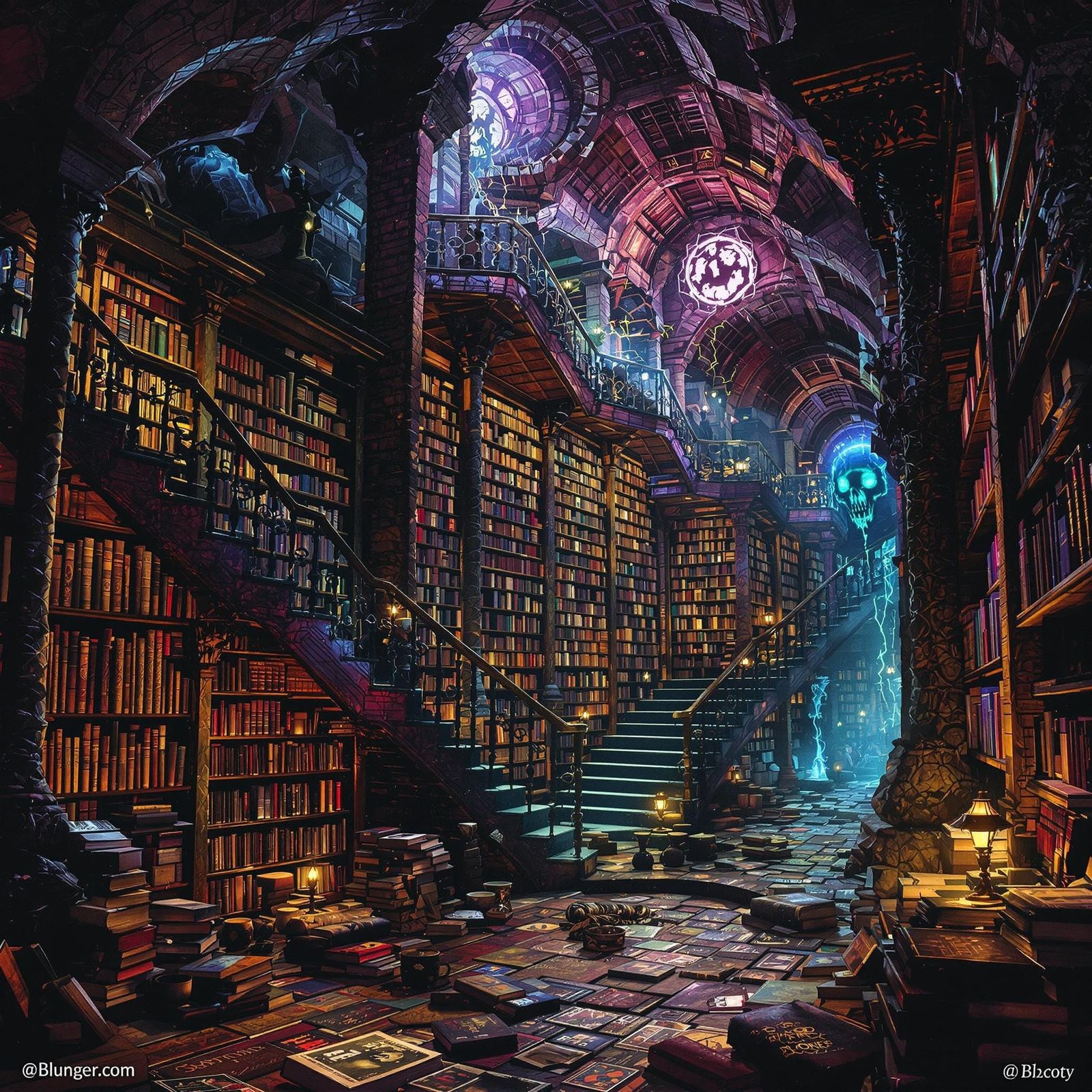 Whispering Books in a Labyrinthine Library