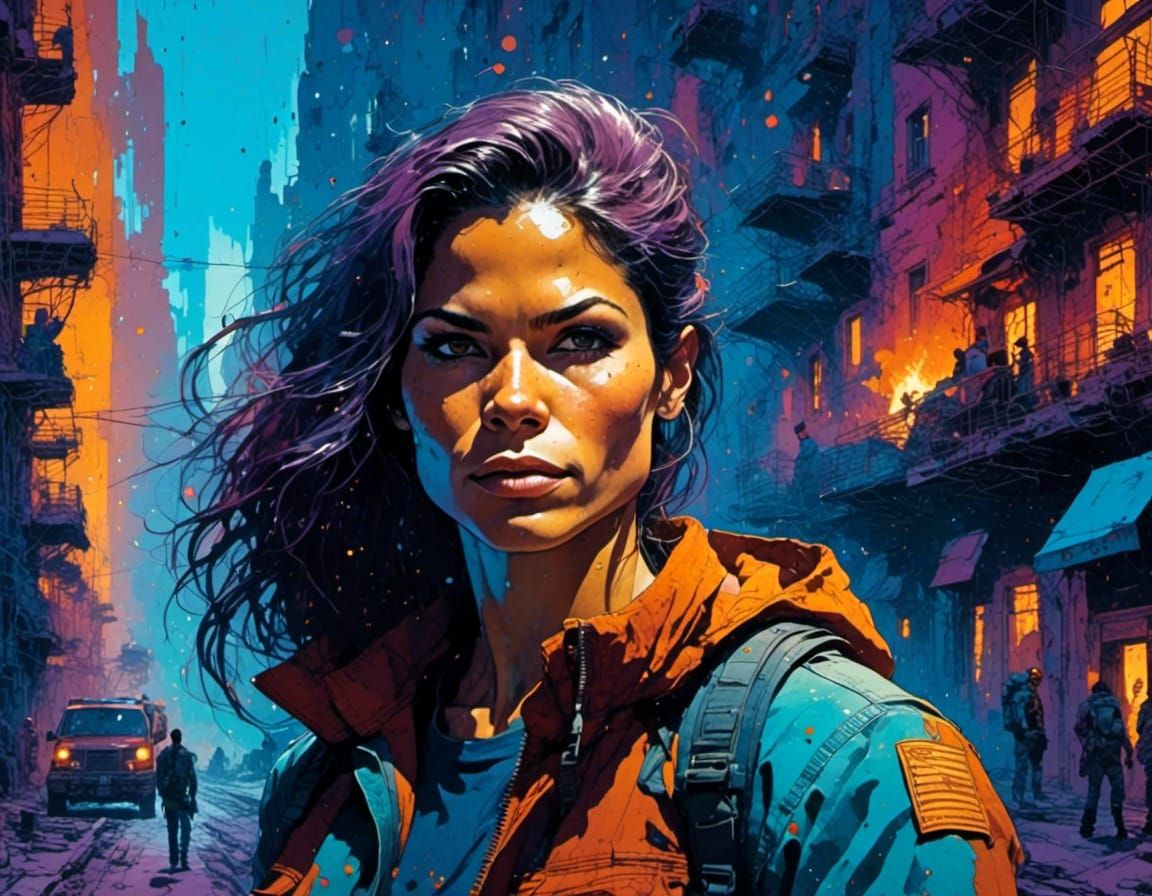 <lora:SciFae Serenity:1.0>8k, waist up portrait of Michelle ...