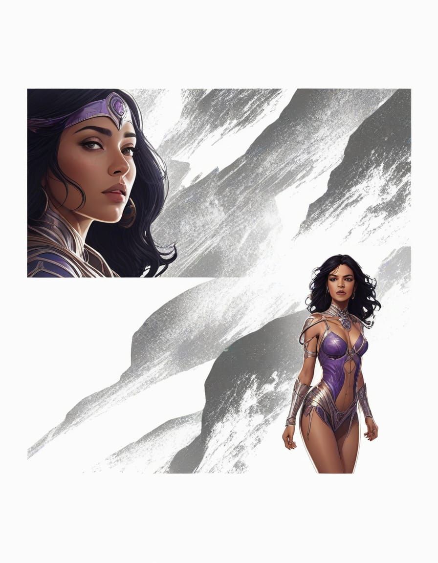 Dejah Thoris on Mars: Comic Book Illustration