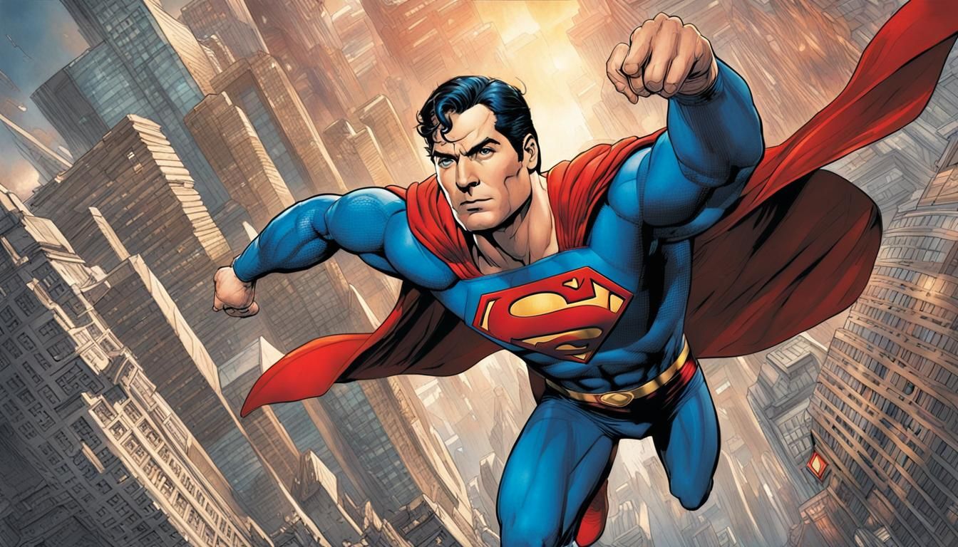 Superman: A Digital Rendering of an Iconic Character