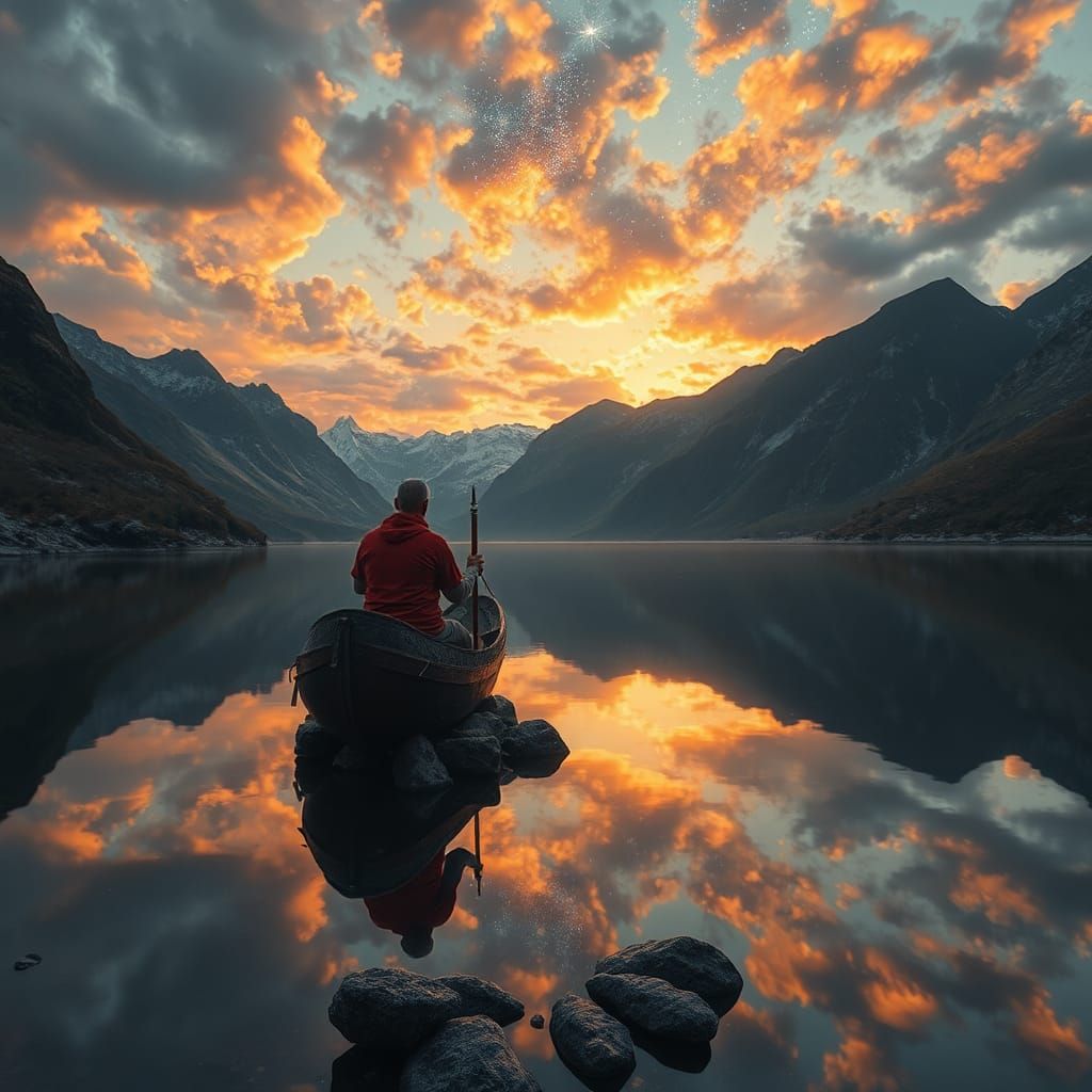 Calm Reflections in Surreal Vision Quest