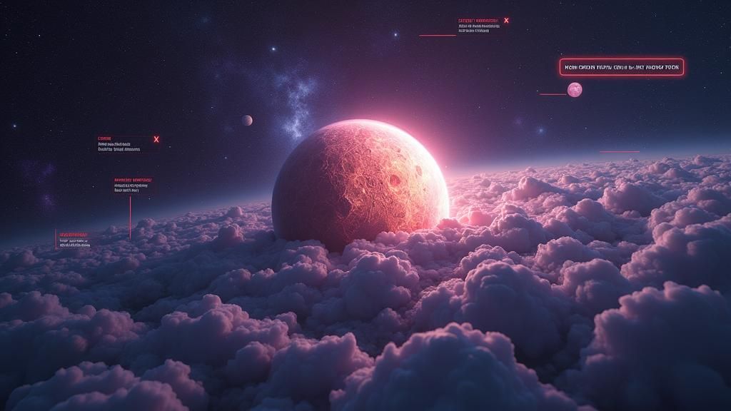 Mini-Moon Illustration in Holographic Astral Cosmic Style