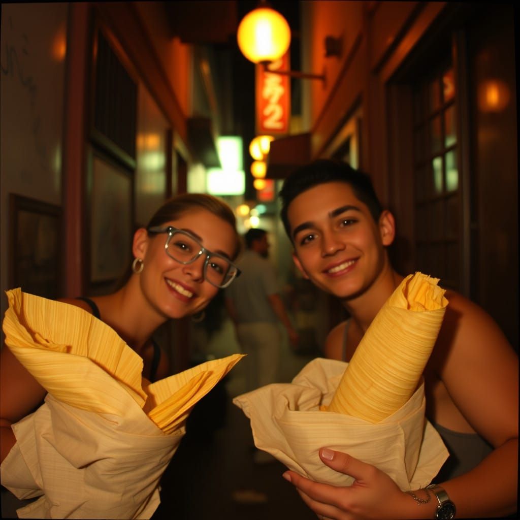 Two hot tamales and a sense of nostalgic optimism in a dimly lit alleyway of my heart