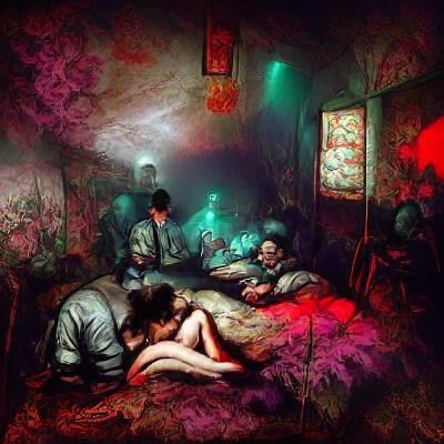 Opium Den Escape: A Historical Depiction
