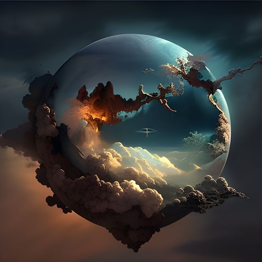 Breathtaking Fantasy Planet from Space in 8K