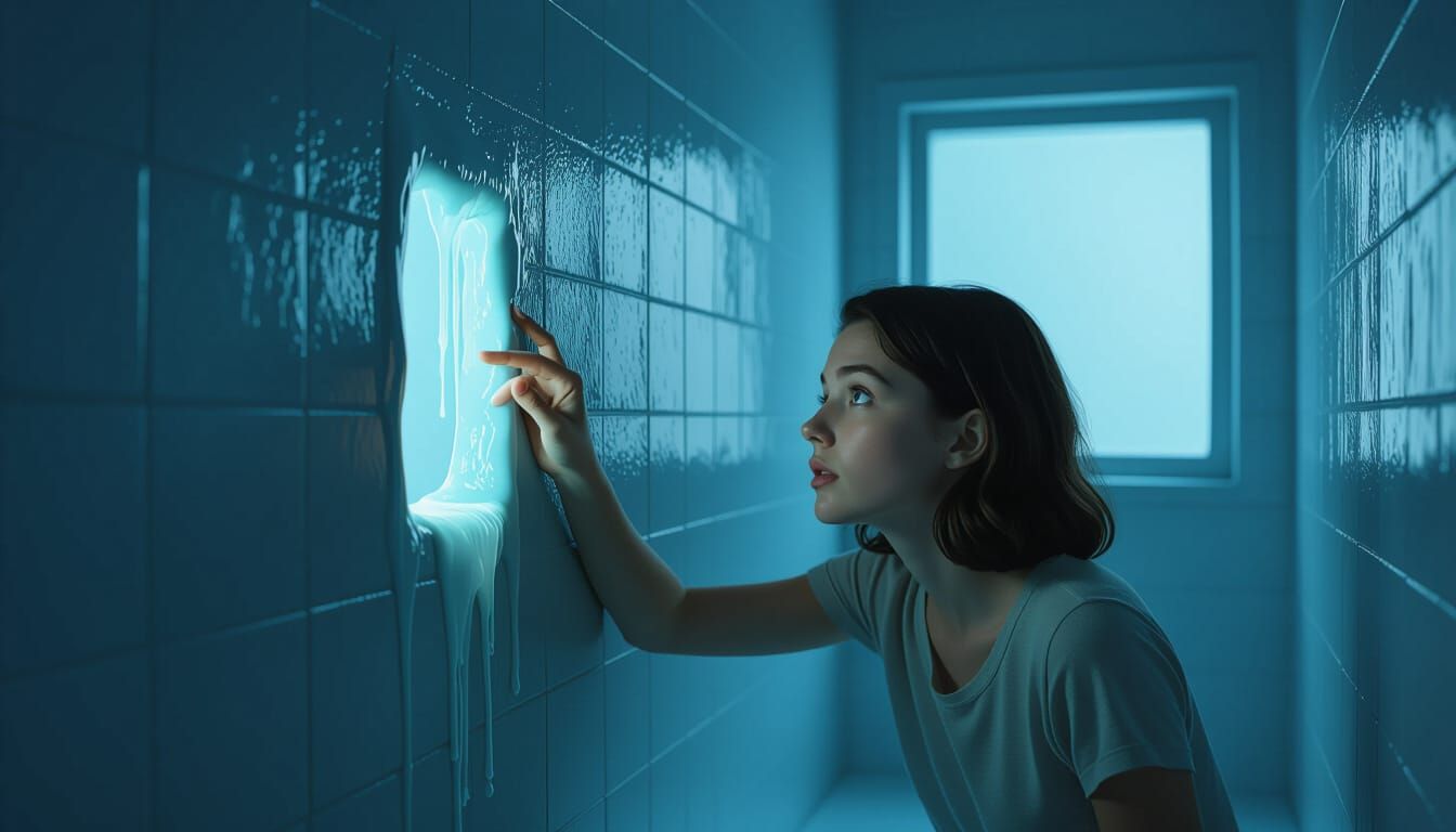 Surreal Dreamscape in Blue Apartment