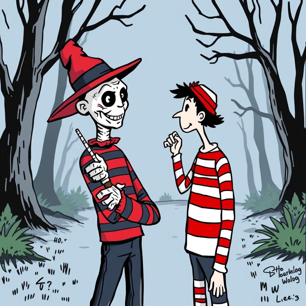 Freddy Krueger Meets Waldo: An Unlikely Encounter