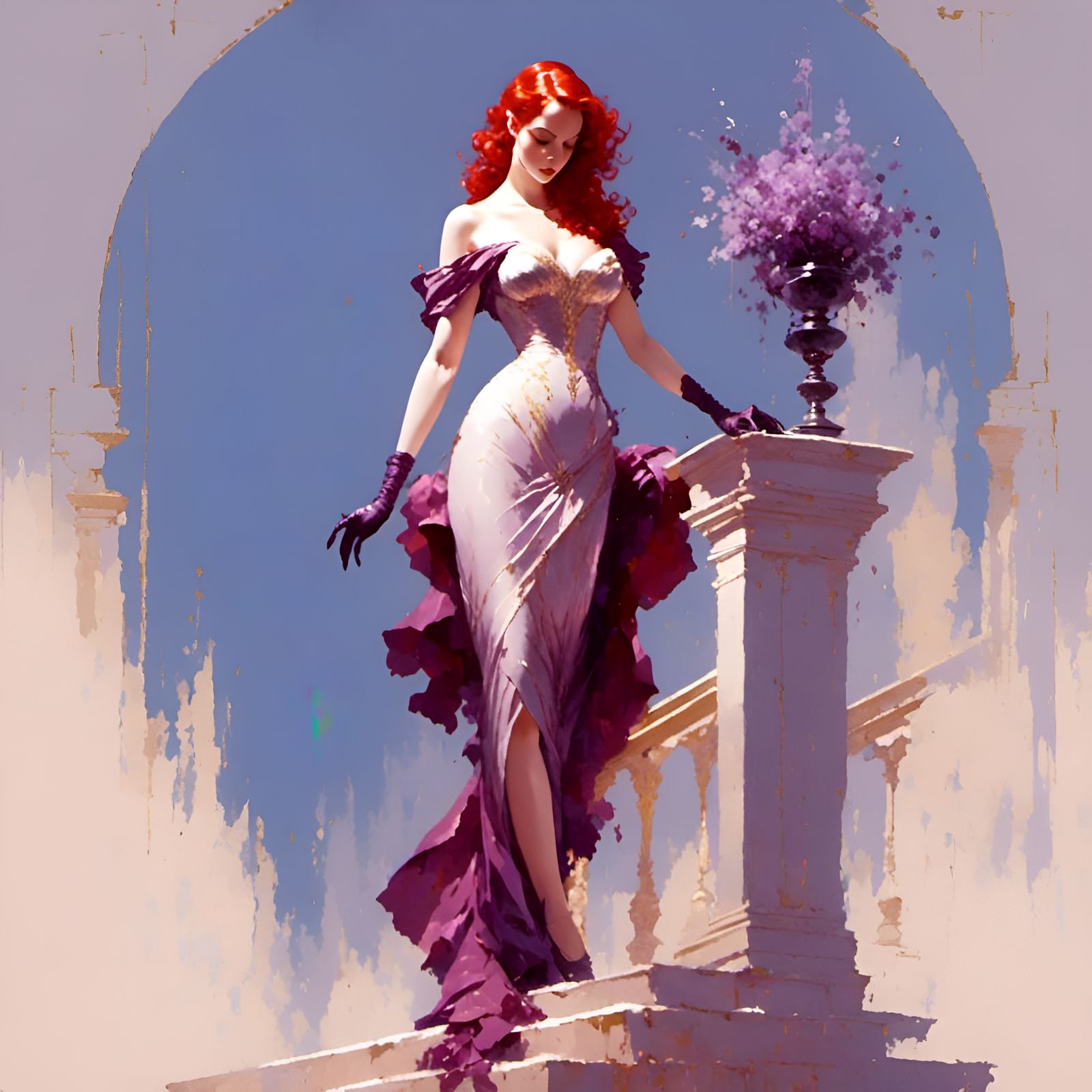 Jessica Rabbit in Luminous Digital Painting