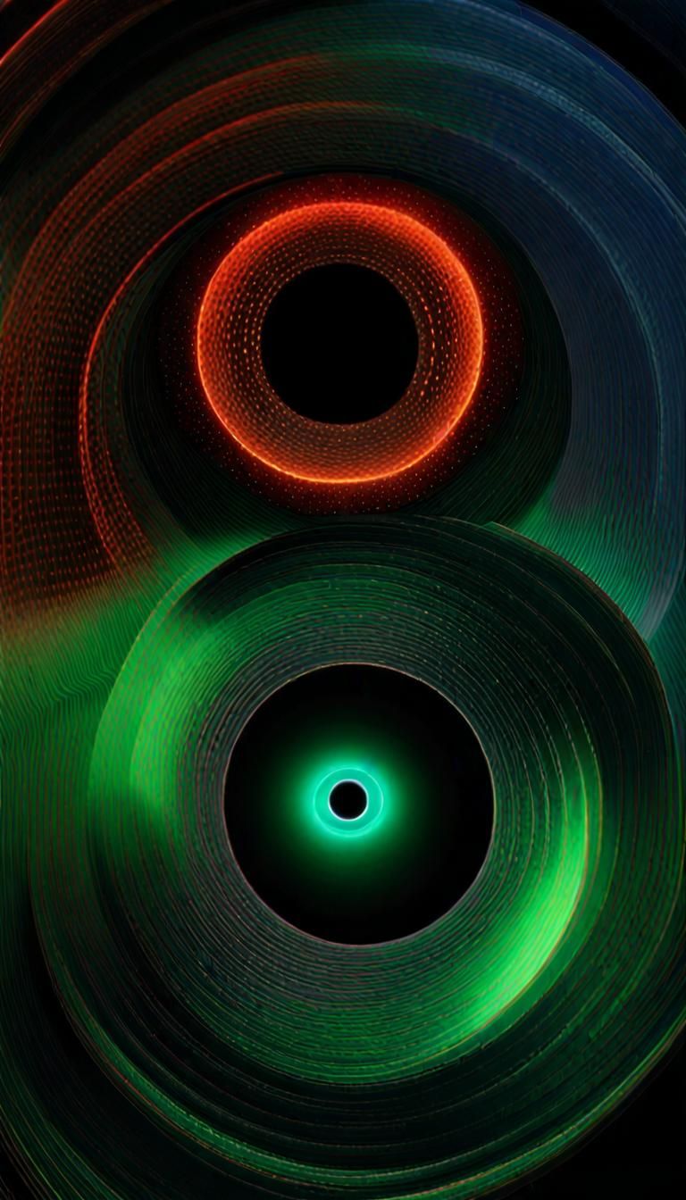 Supermassive Black Hole Collision: A Digital Illustration