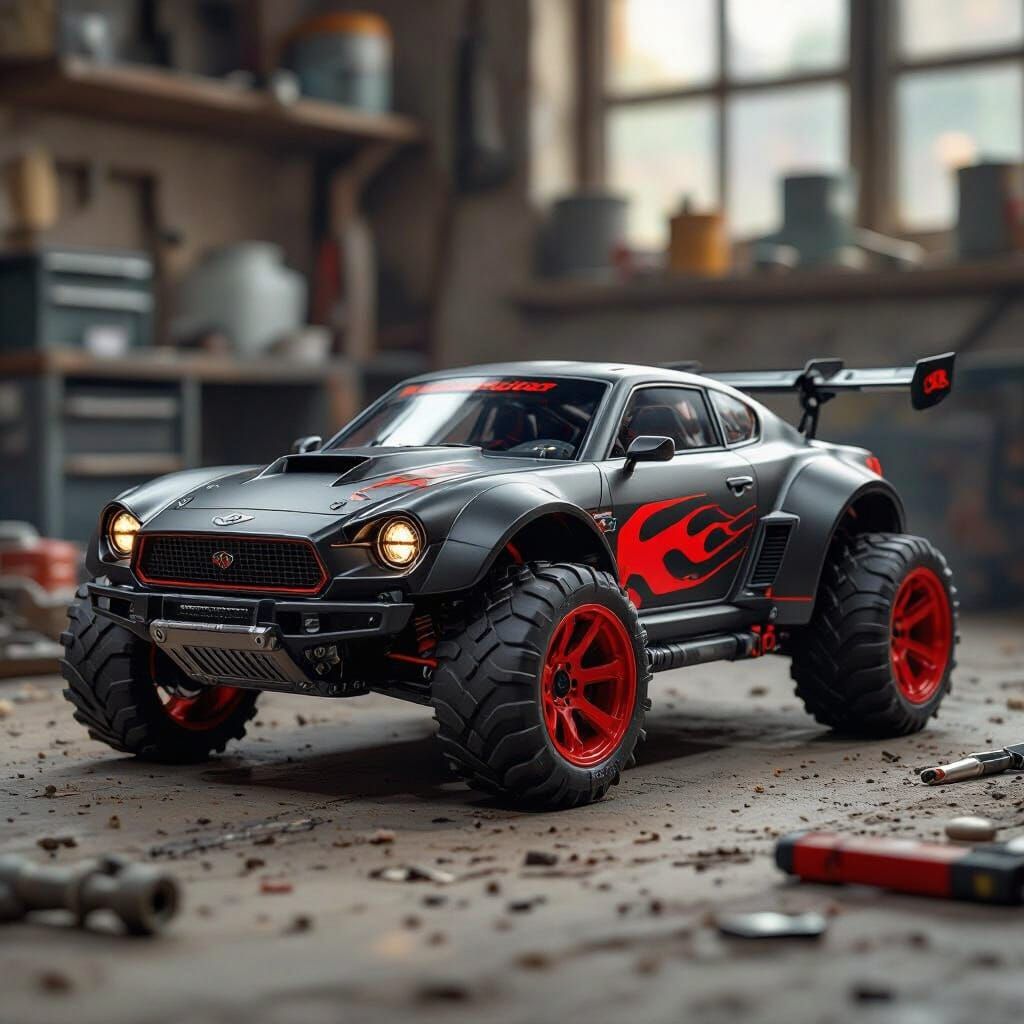 3D Render: Futuristic Tamiya Car Fusion