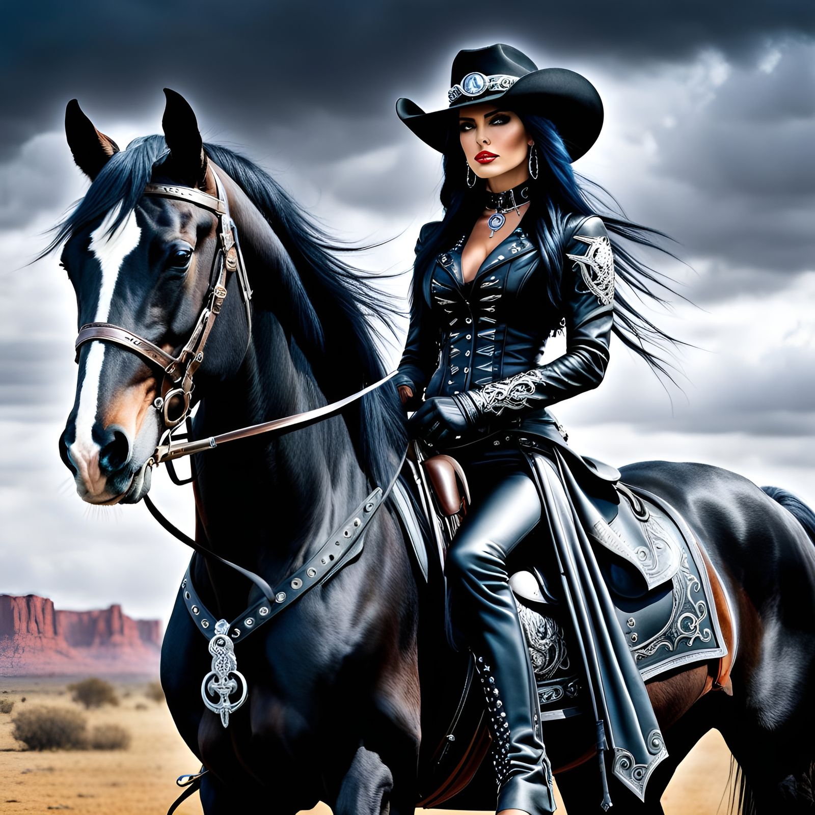 π π, gothic cowgirl, Anne Stokes, Luis Royo