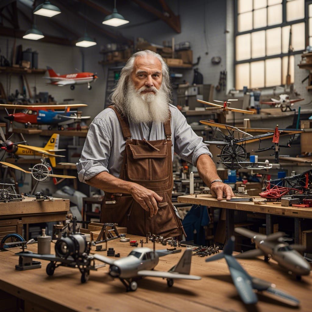 Da Vinci as Mechanic: Professional Color Portrait