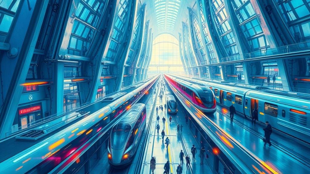 Station and trains of future