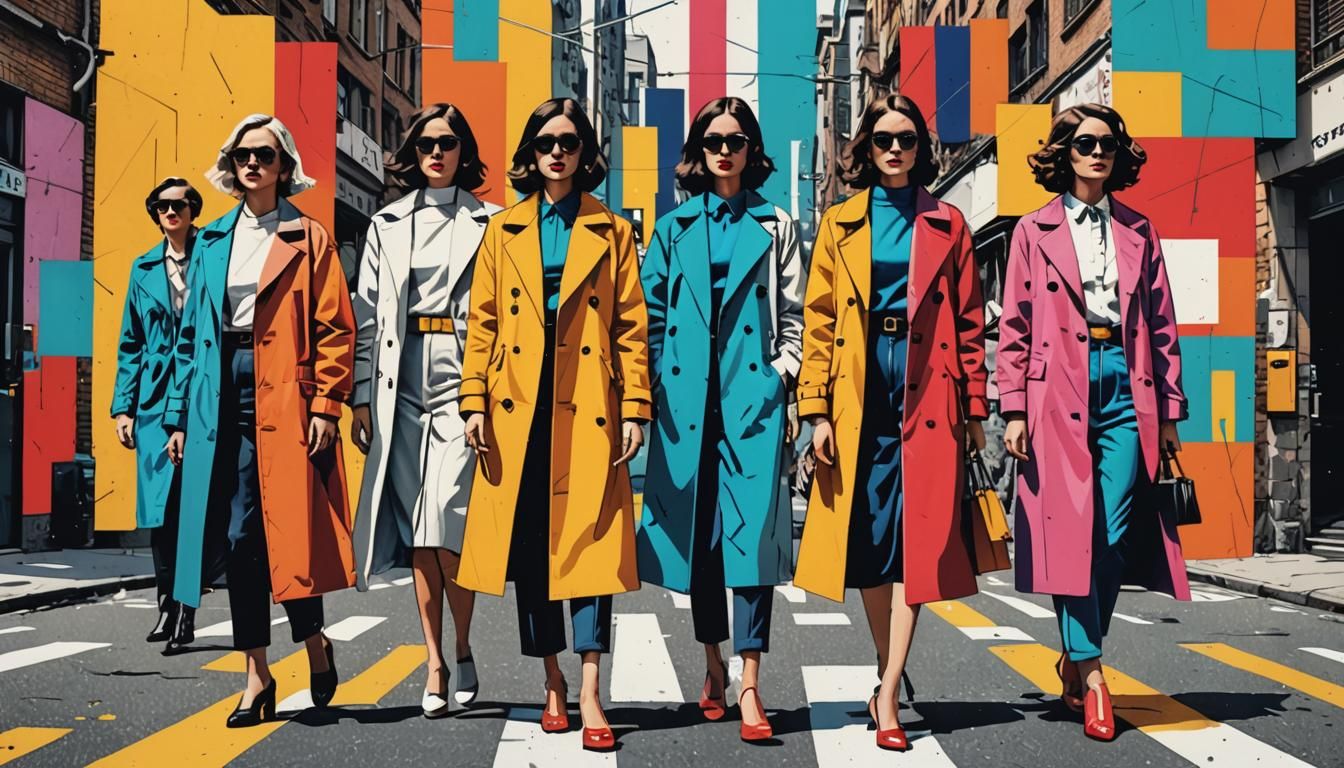 Pop Art Women on the Street