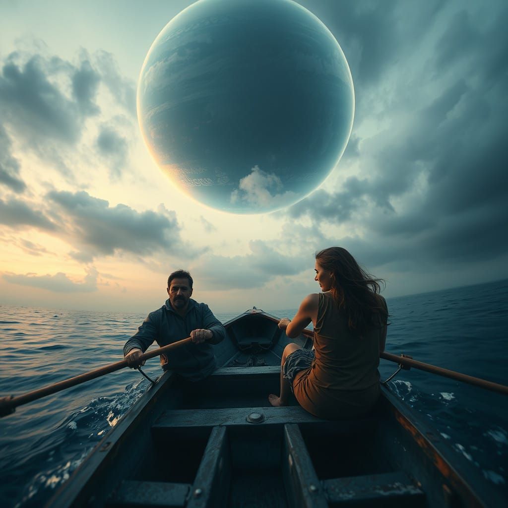 Turbulent Apocalypse: Rowers Confront Celestial Cataclysm