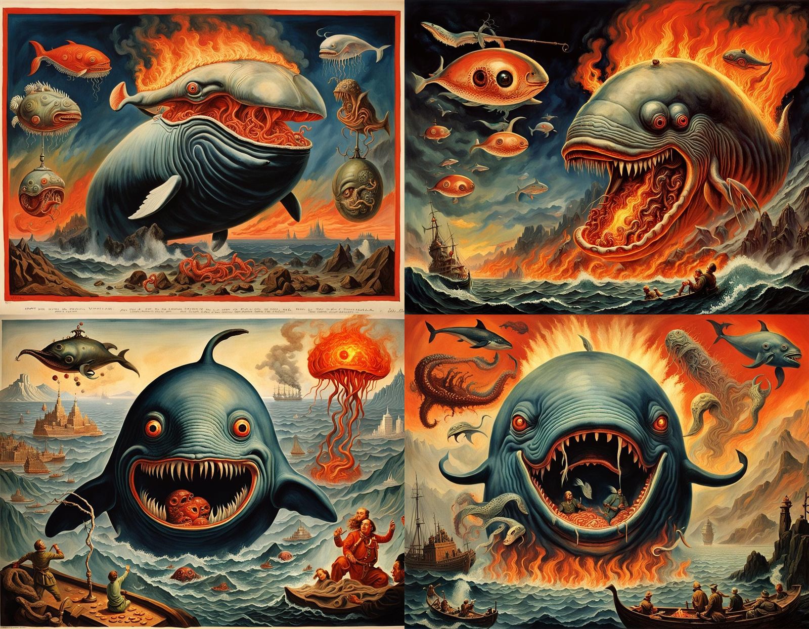 Surreal Viking Homunculus Inspired by Oskar Kokoschka