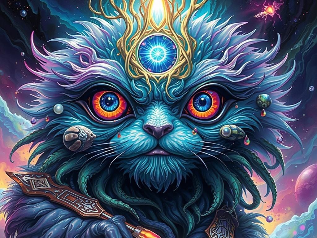 Mystical Water Elemental in Liquid World