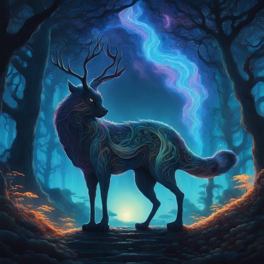 Mystical, Otherworldly Anime Monster in 4K