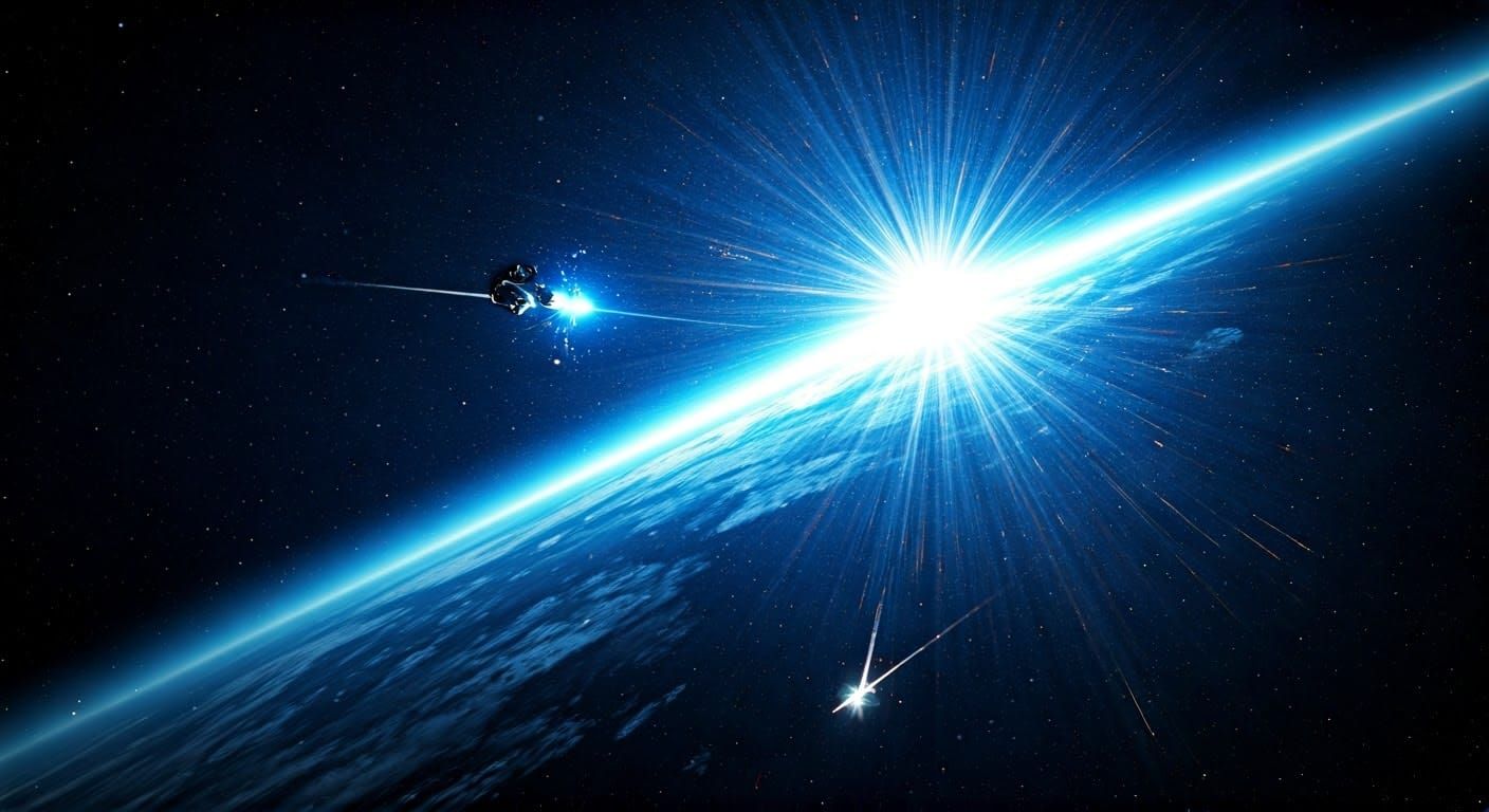 Astronaut in Supernova: Digital Surrealism Art