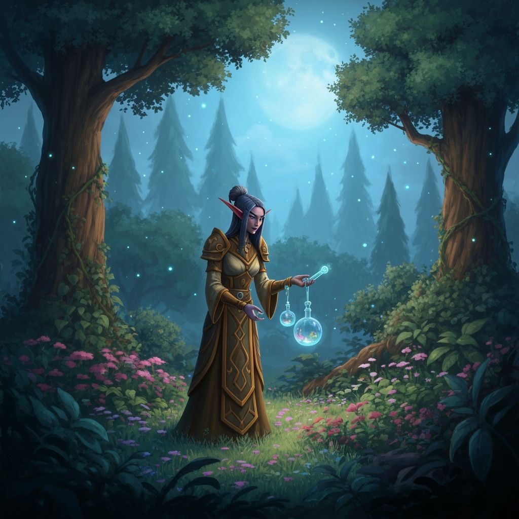 Night Elf Alchemist's Moonlit Garden