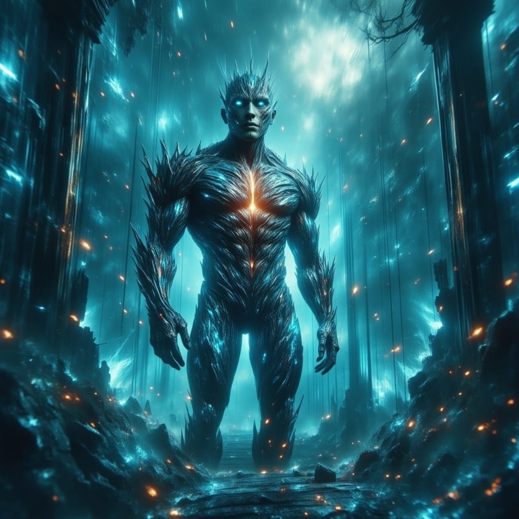 Hyperrealistic Tarantula with Cunning Lilac Shine