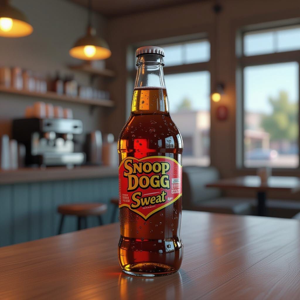 Snoop Dogg Sweat Soda Bottle: Pixar Style