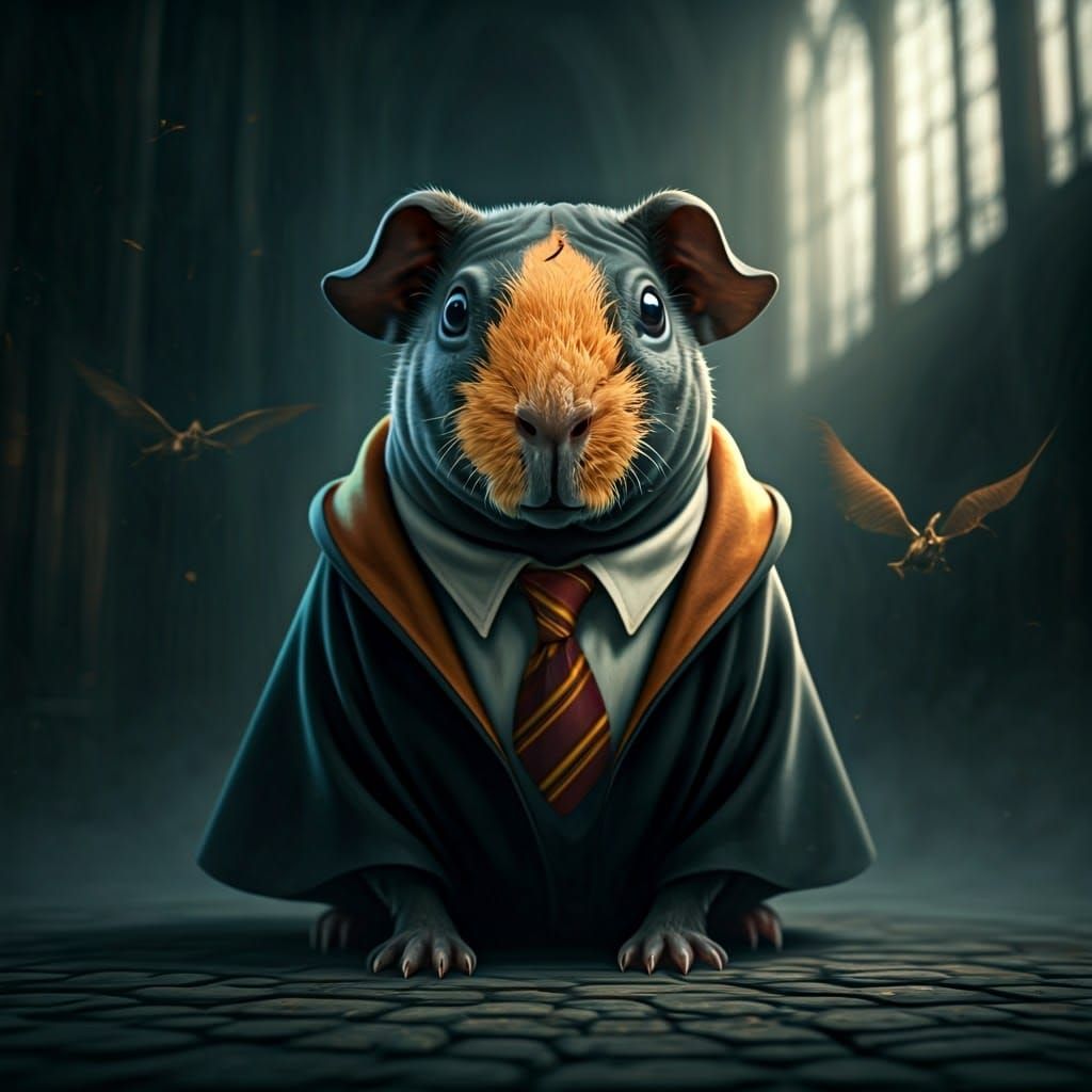 Guinea Pig as Harry Potter in Magical Arena
