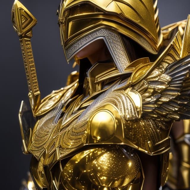 Gold Armor Warrior Princess Concept Art