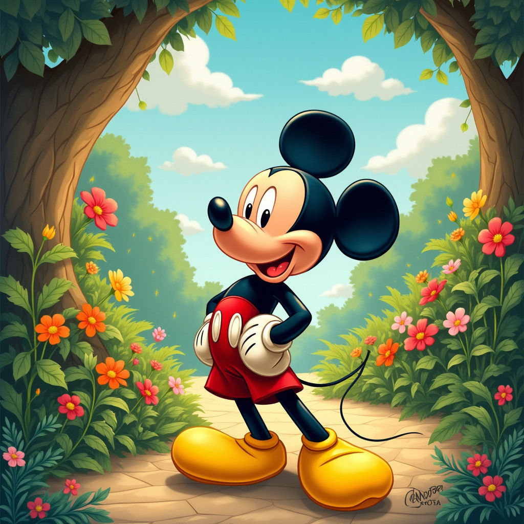 Mickey Mouse in Disney Golden Age Animation