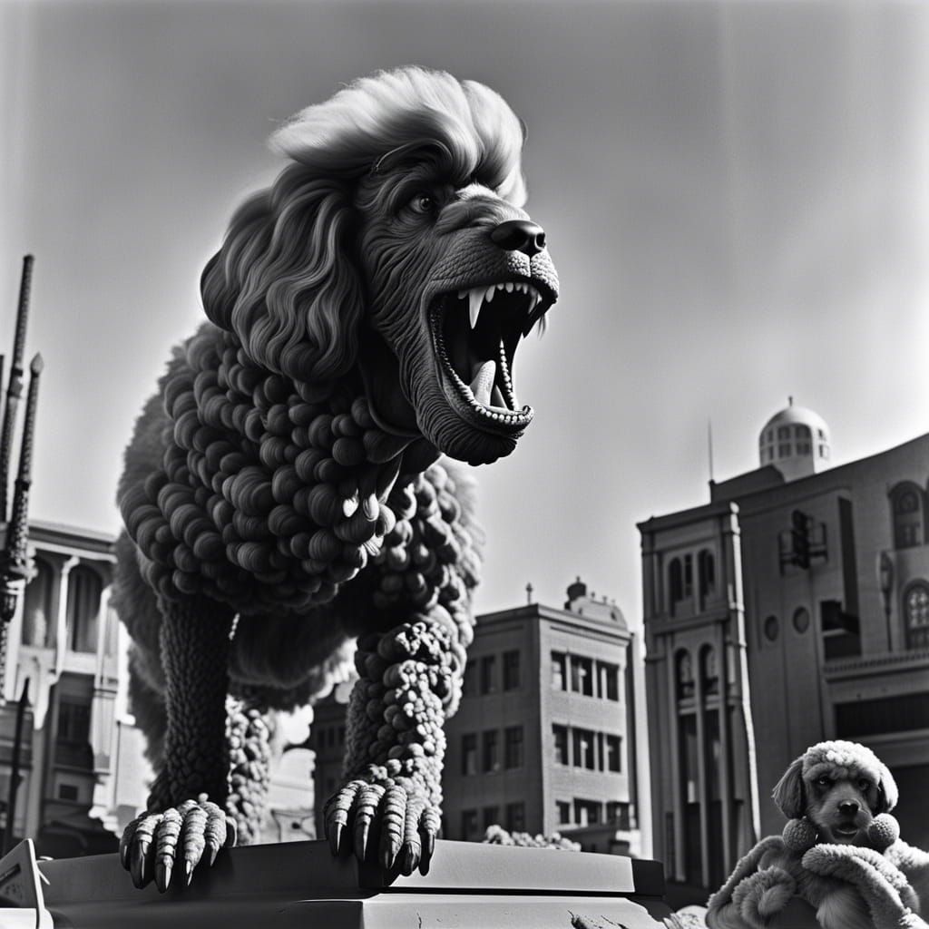 Kaiju Poodle Terrorizes Los Angeles in 1950s Film