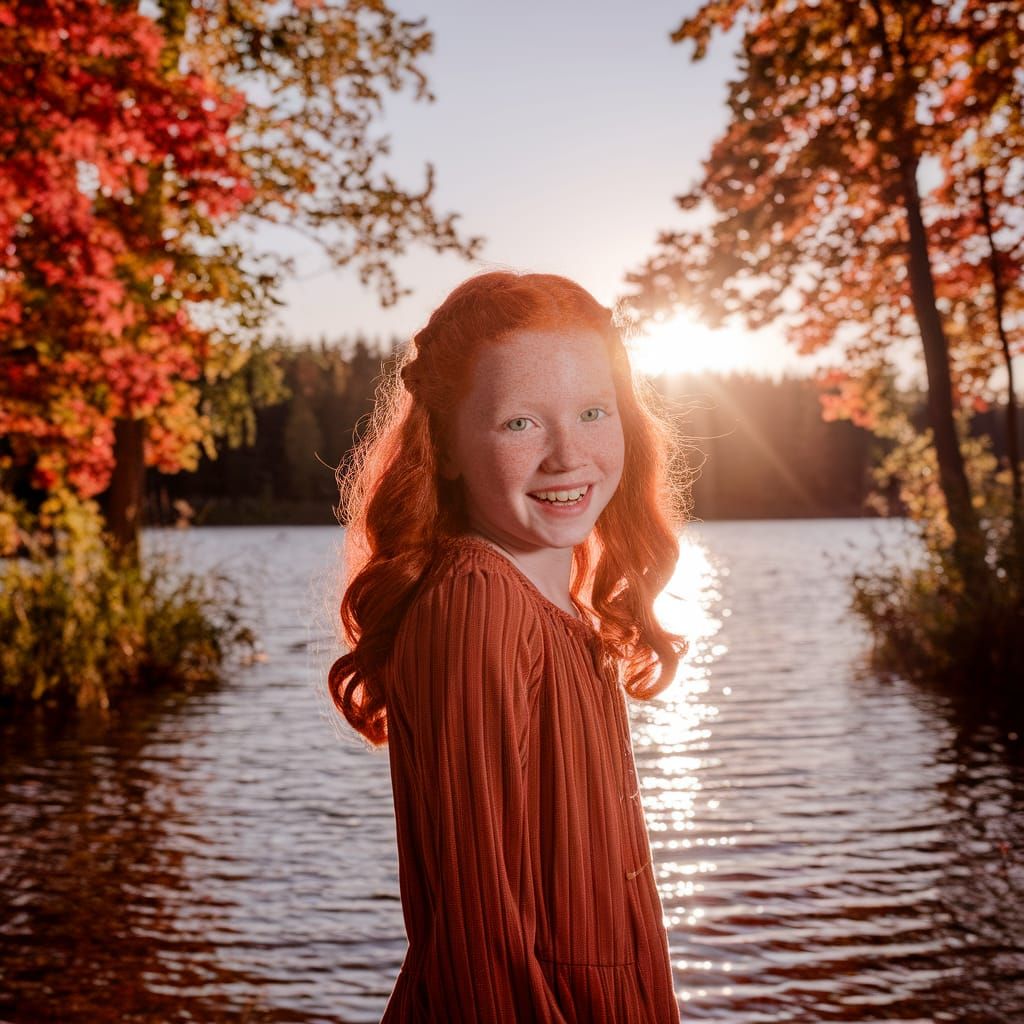 Anne Shirley at the Lake of Shining Waters