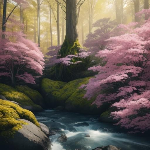 Vector art style painting with white, purple & pink, lime-Yellow-green colours, realistic with a soft brushwork texture....