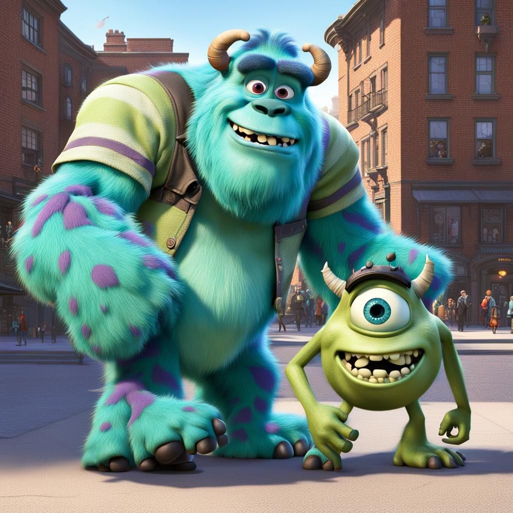 Scary, But Cute ( Sulley and Mike )