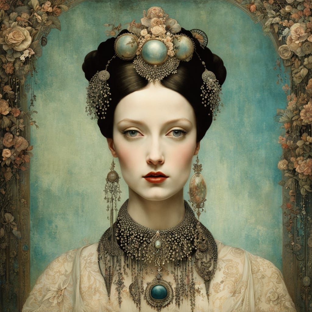 Impressionist Portrait of a Woman in Morning Light