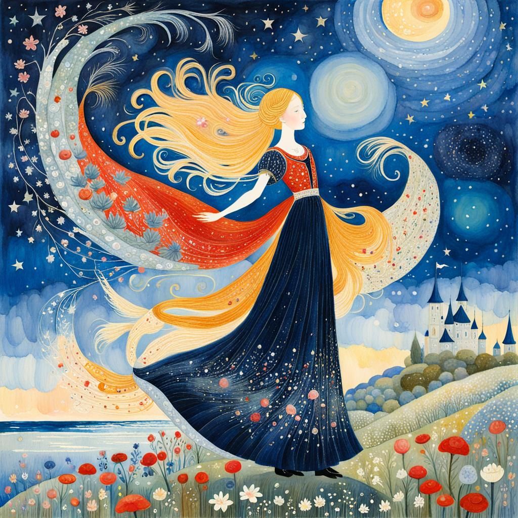 Gouache Style Masterpiece with Thick Brush Strokes