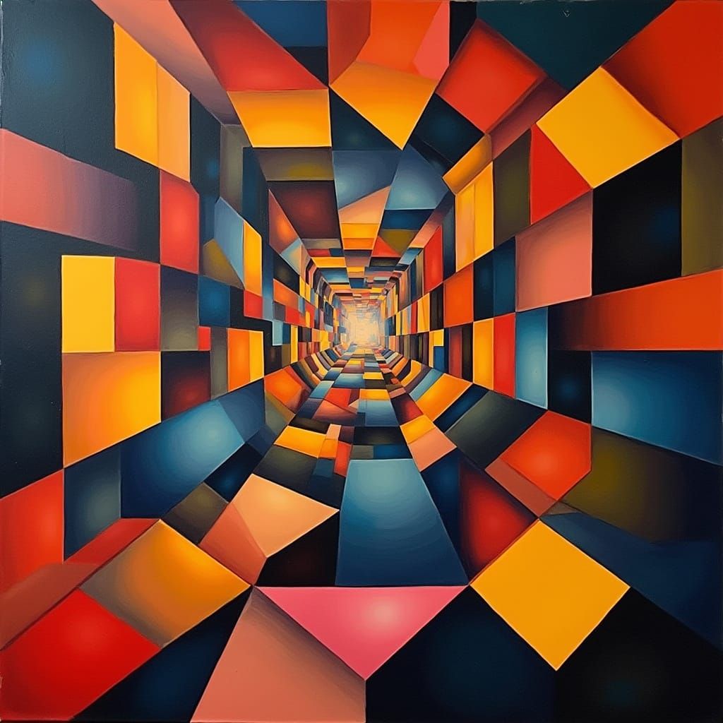 Geometric Abstraction in Vibrant Squares