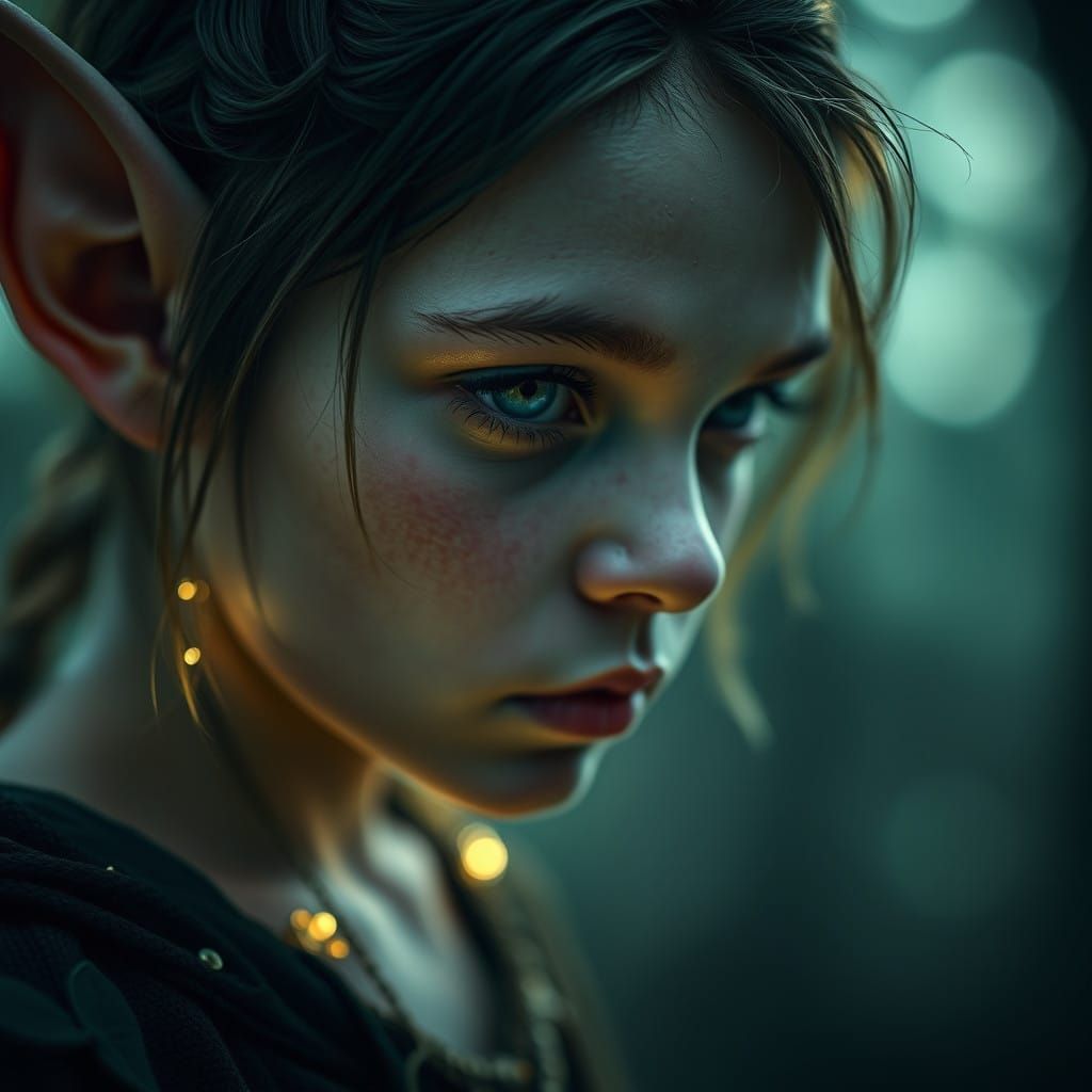 Elves in Enchanted Forest, Ethereal Portraits
