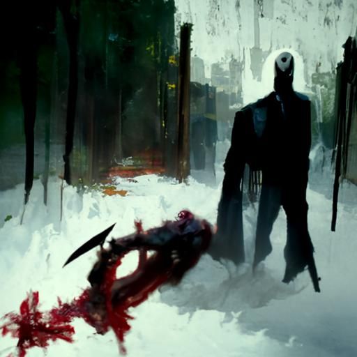 Sinister Hired Killer in Dark Fantasy Style