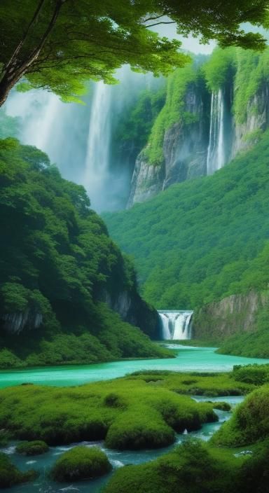 Animated Landscapes: Forests, Waterfalls, and Mountains